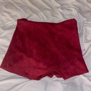 American Threads Burgundy Skort